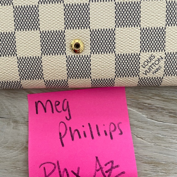 Auth Louis Vuitton Josephine Damier Azur Wallet - Picture 4 of 13